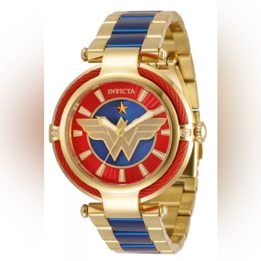 Invicta DC Comics Wonder Woman Quartz Watch in Gold